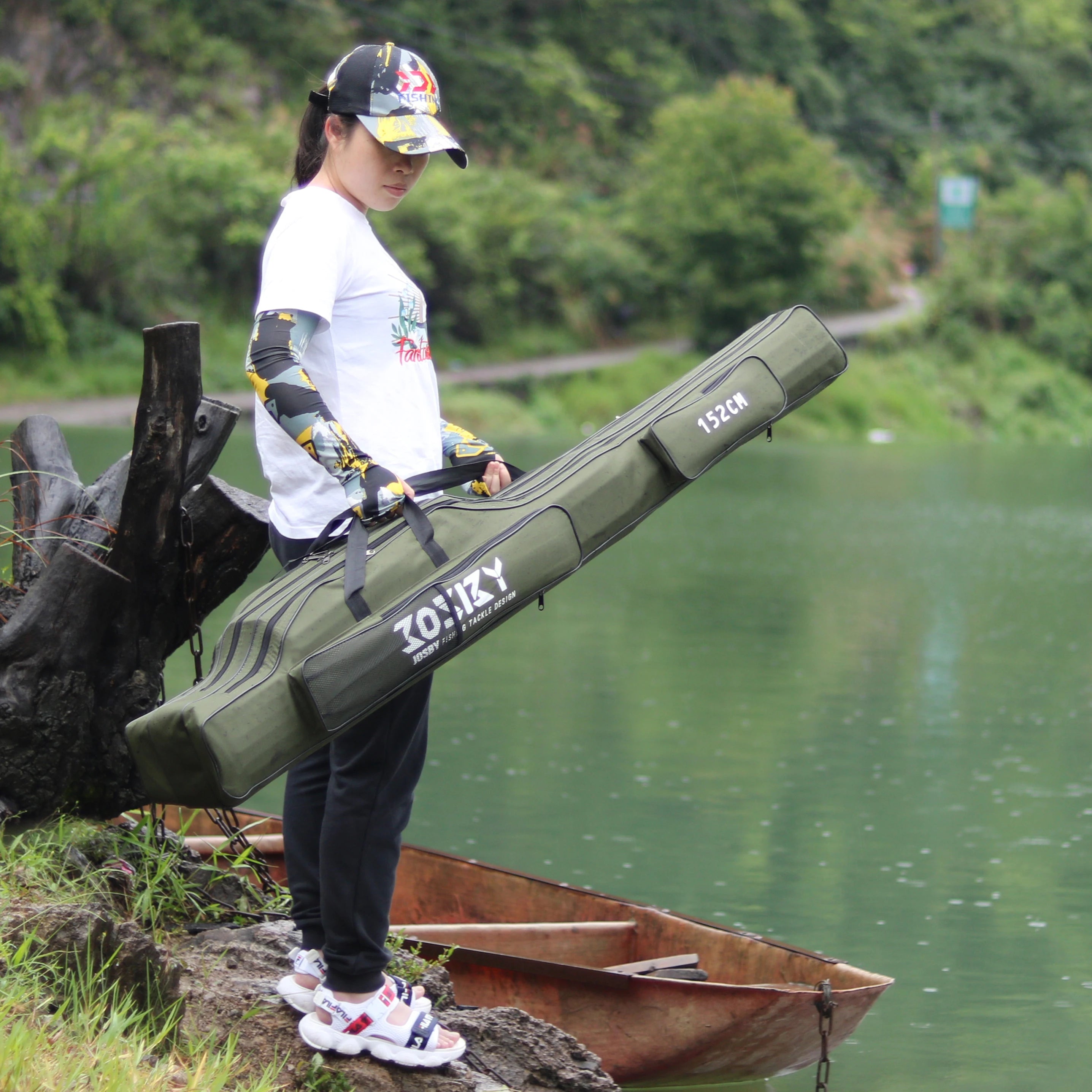 Portable Foldable Fishing Rod Storage Bag