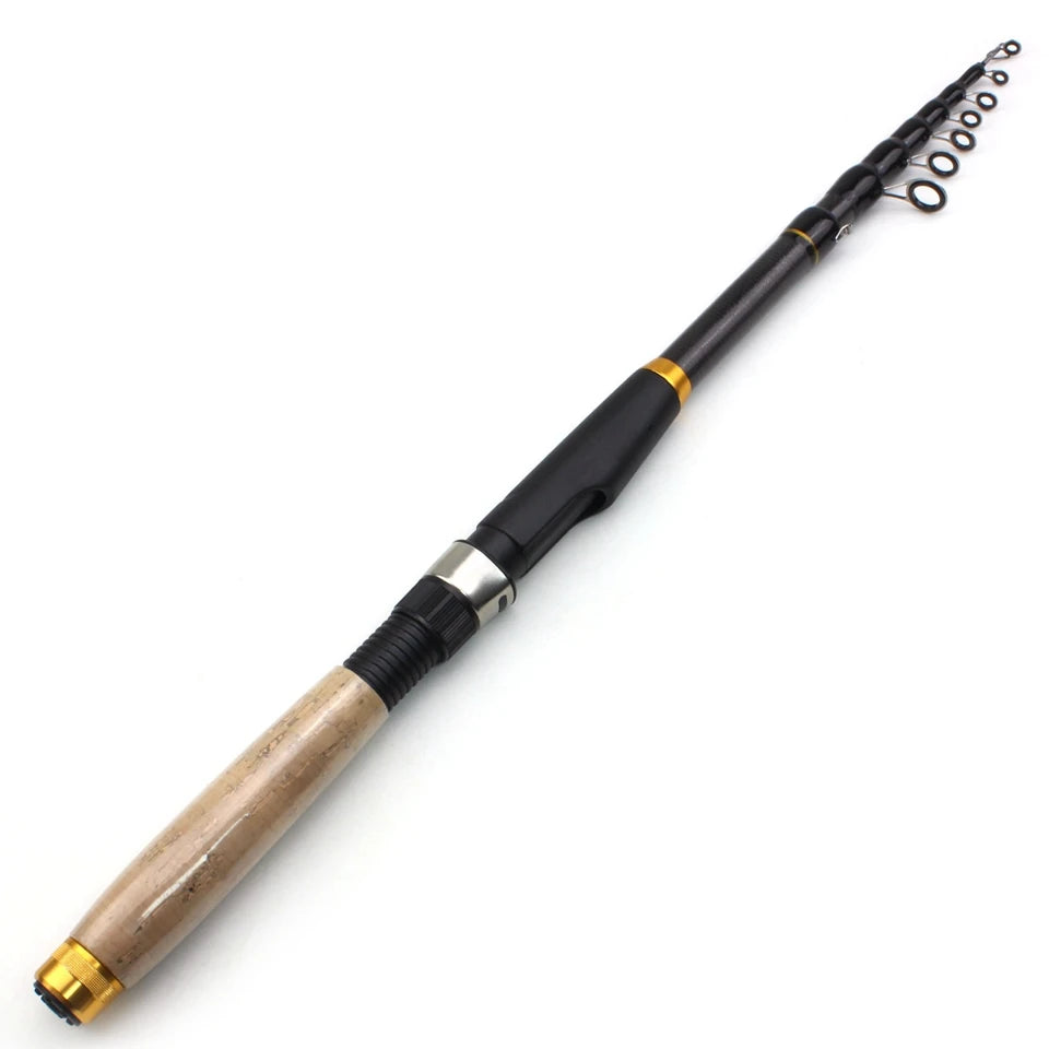 Telescopic Travel Spinning Fishing Rod – 1.8m–3.6m Portable Sea Pole