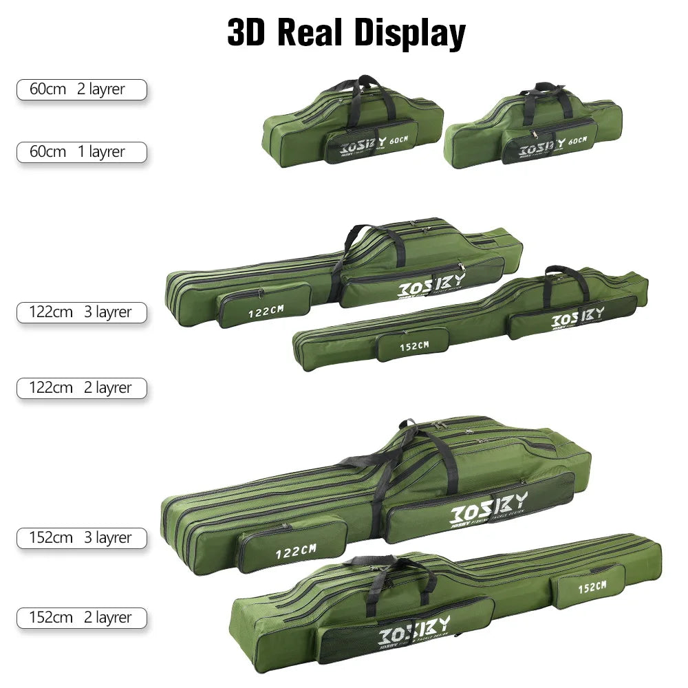 Portable Foldable Fishing Rod Storage Bag