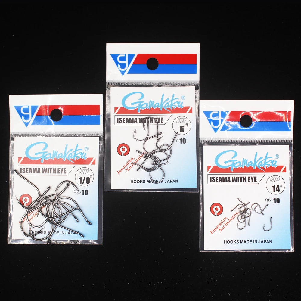 Gamakatsu Iseama High Carbon Fishing Hooks (10pcs)