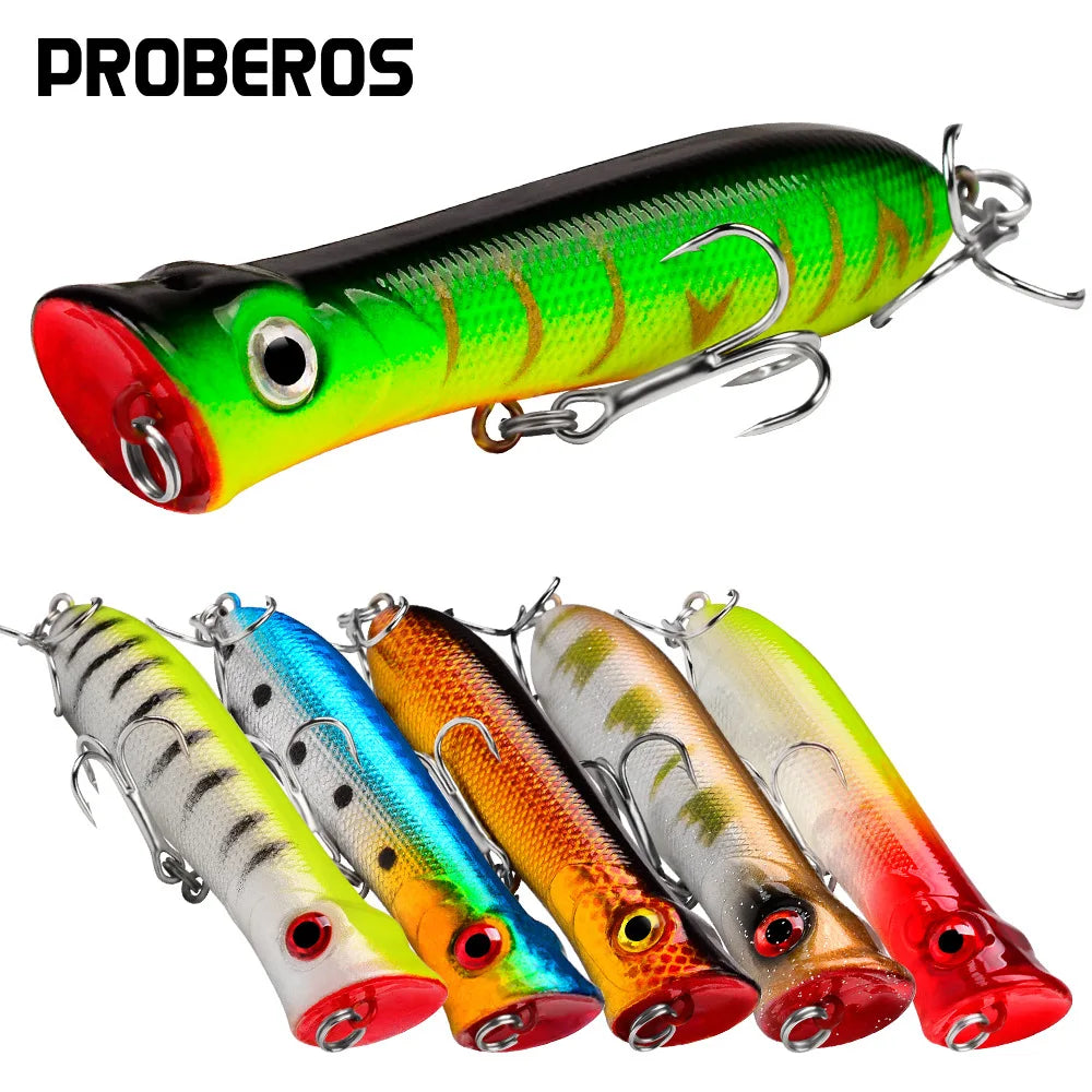 Topwater Popper Floating Hard Bait 8cm 12g