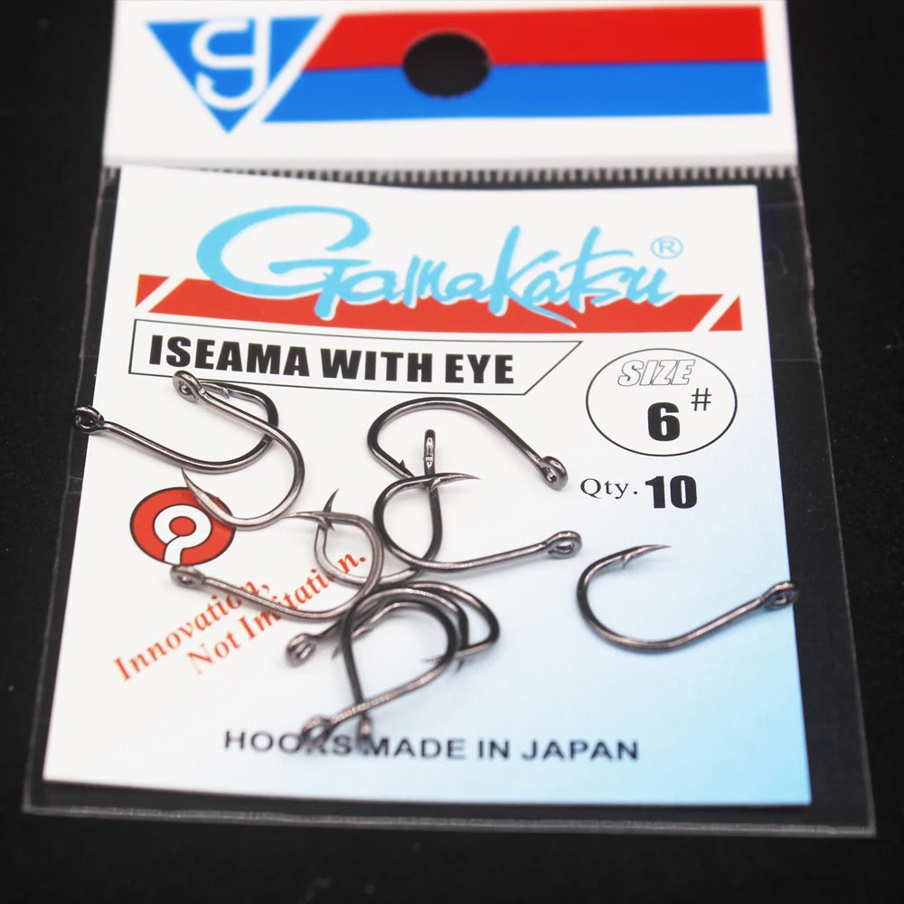 Gamakatsu Iseama High Carbon Fishing Hooks (10pcs)