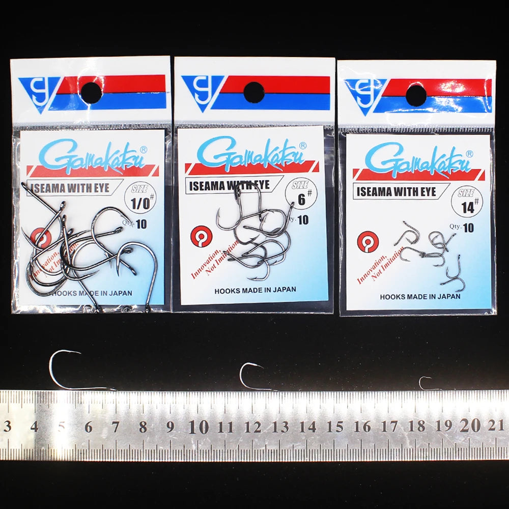 Gamakatsu Iseama High Carbon Fishing Hooks (10pcs)