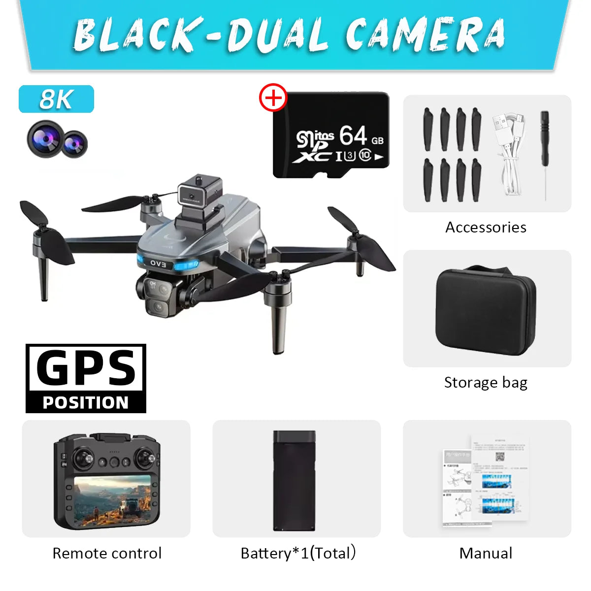SG901 MAX GPS Drone – 8K Camera, Obstacle Avoidance