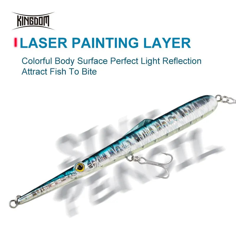 ingdom Fishing Lure – Sinking & Floating Pencil Hard Bait
