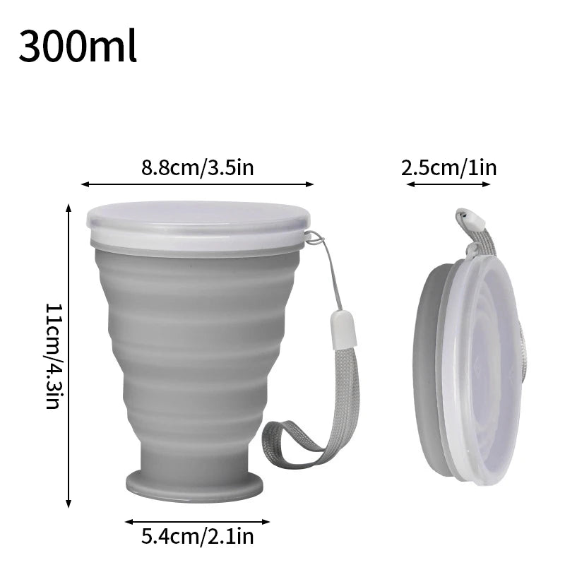 300ml Collapsible Silicone Camping Cup