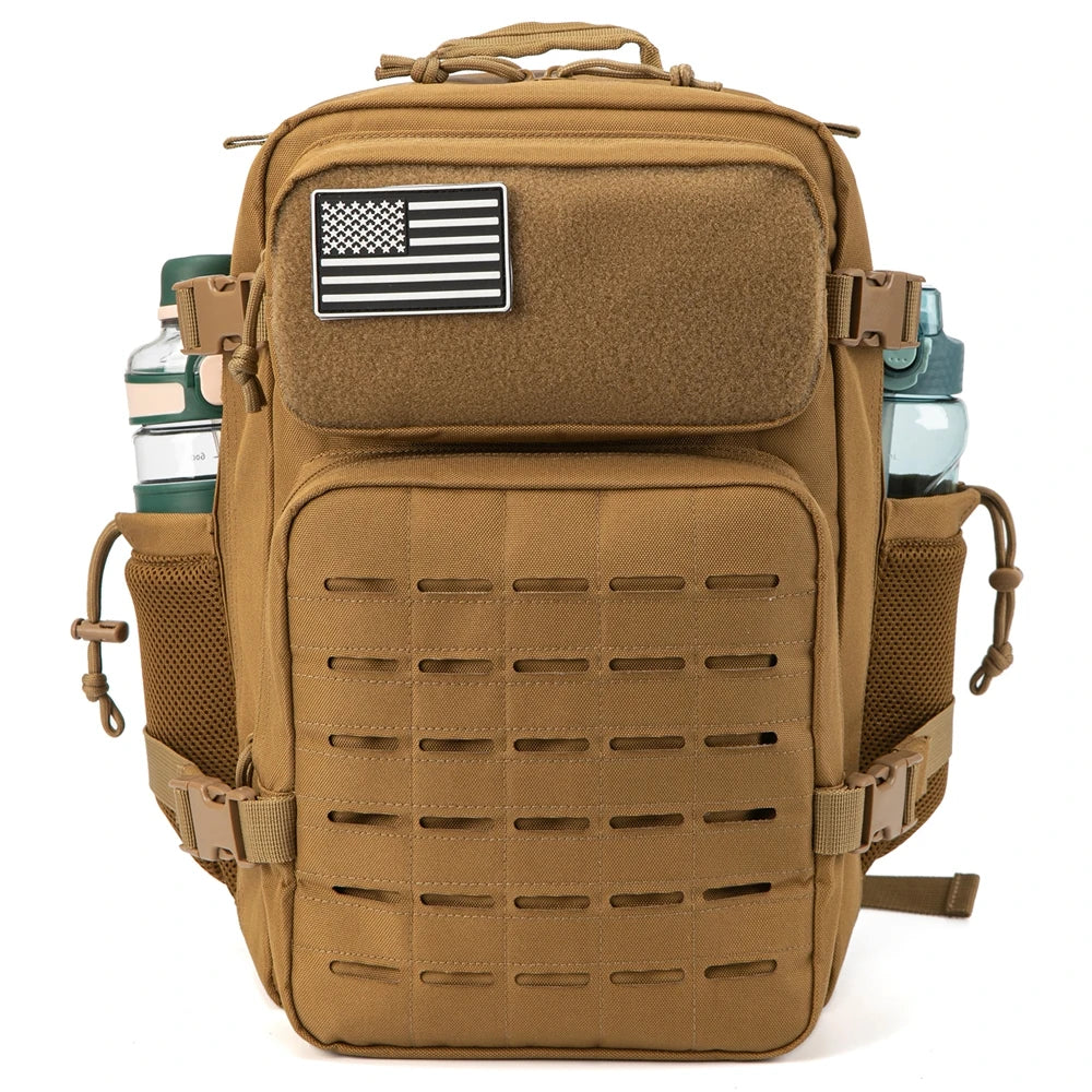 25L Tactical MOLLE Backpack with Bottle Holder
