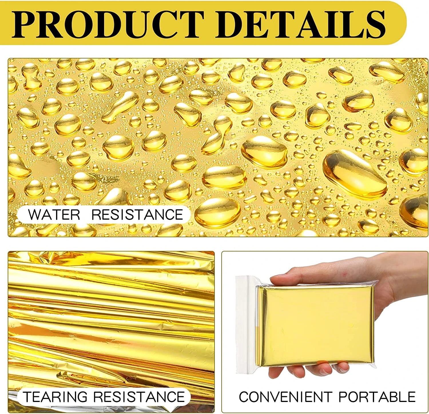 Emergency Thermal Survival Blanket 130x210cm