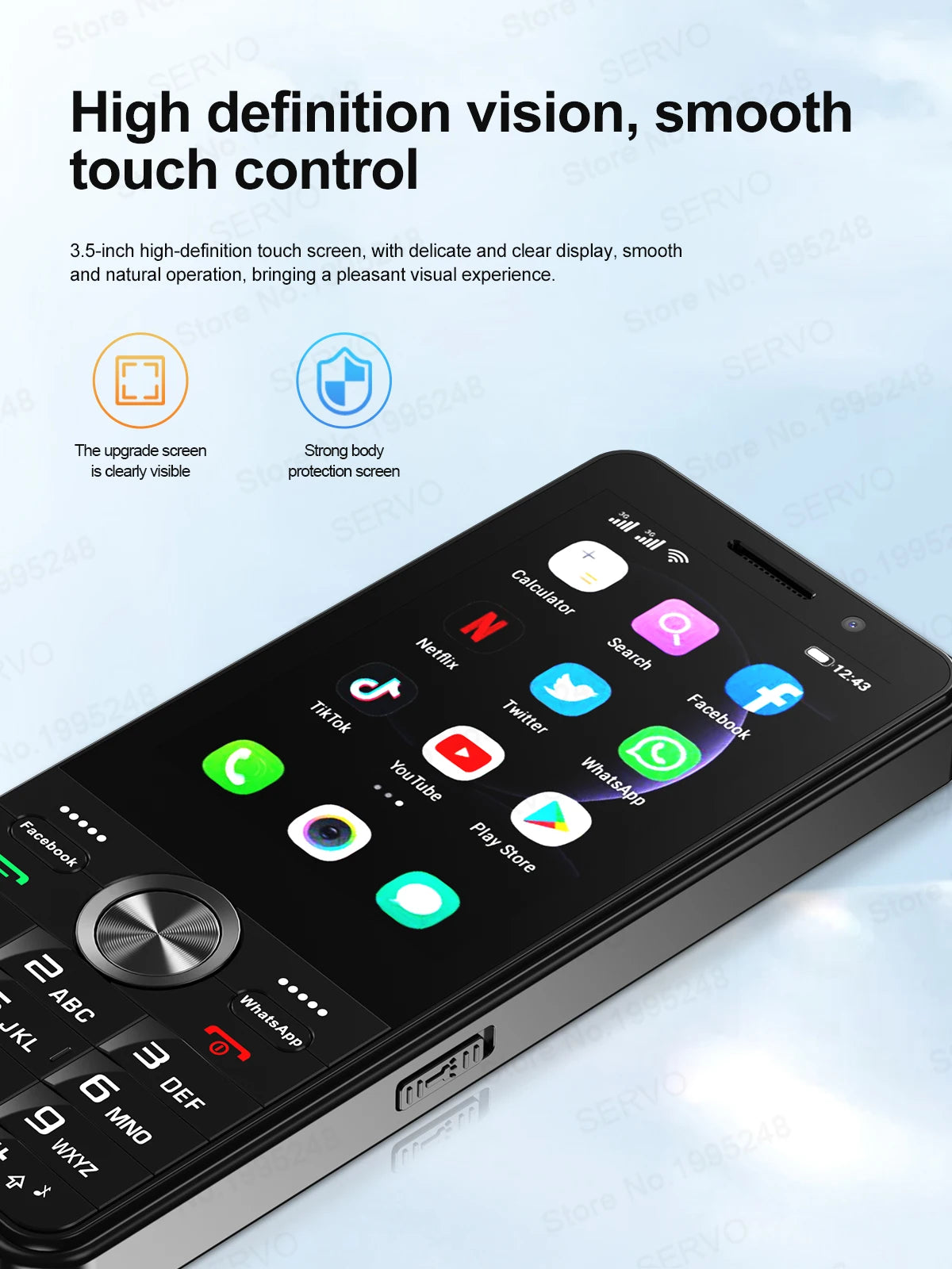 SERVO F24 PRO 4G Android Smartphone 3.5"