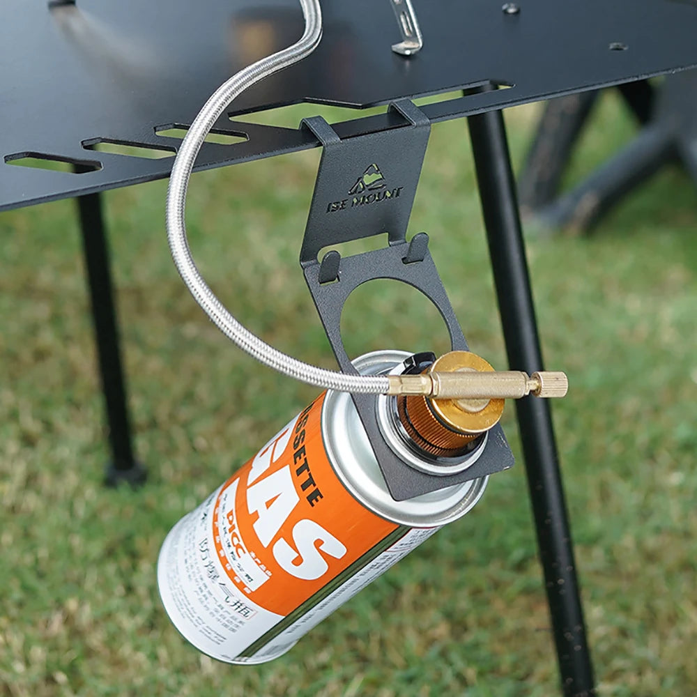 Camping Canister Hanger Clip – Metal Gas Canister Hook for Butane Tanks