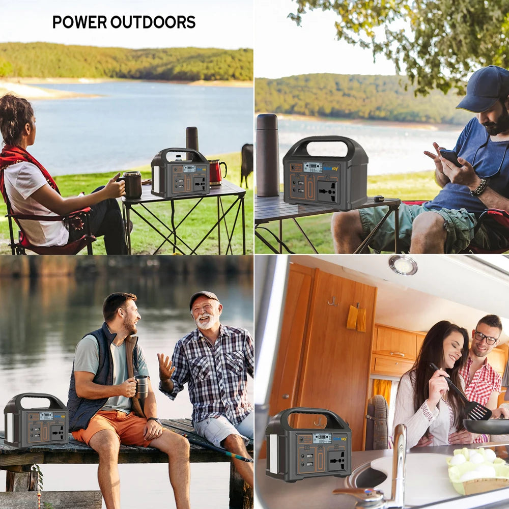 100W Portable Power Station – 24000mAh LiFePO4 Solar Generator