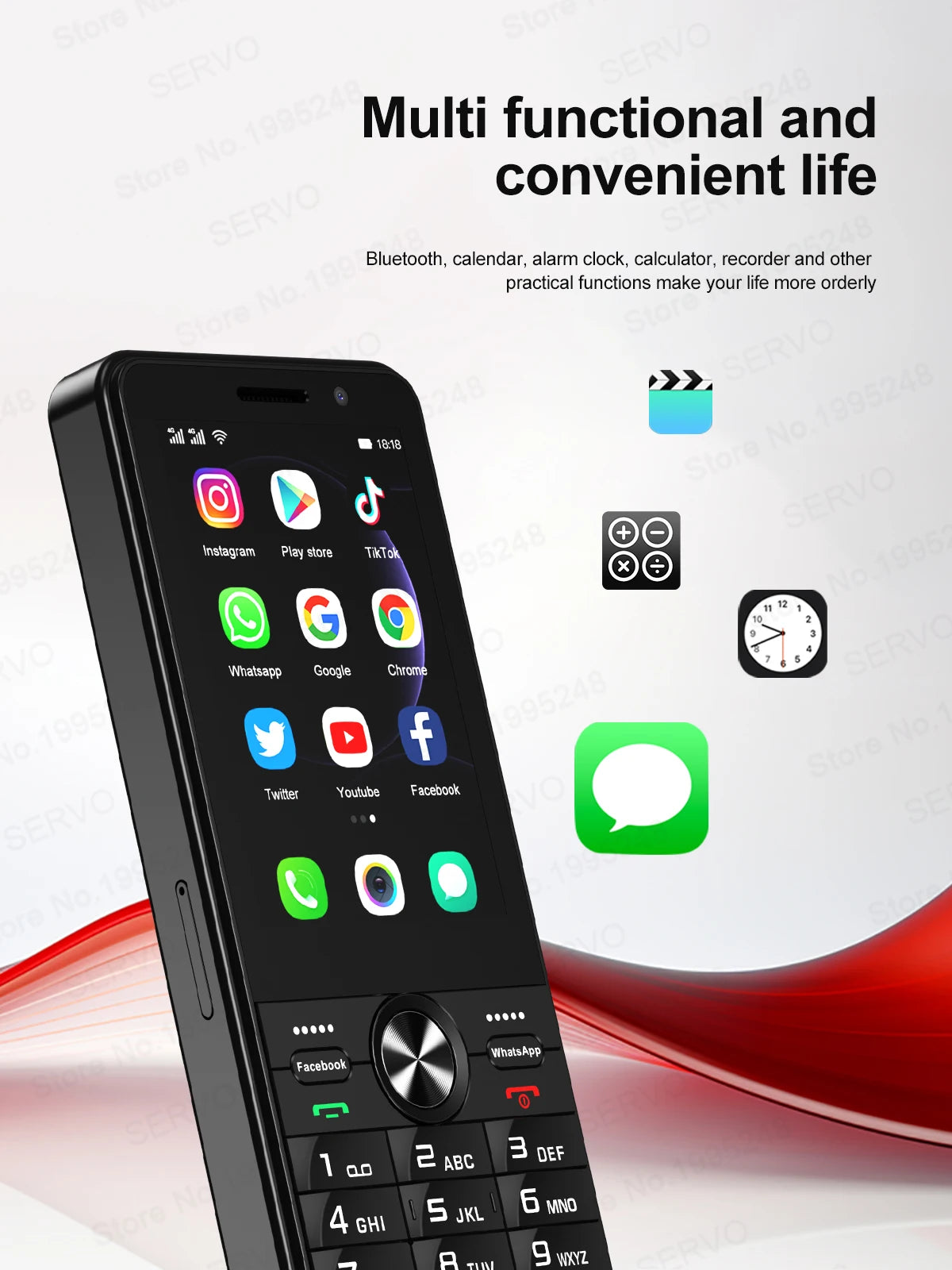 SERVO F24 PRO 4G Android Smartphone 3.5"