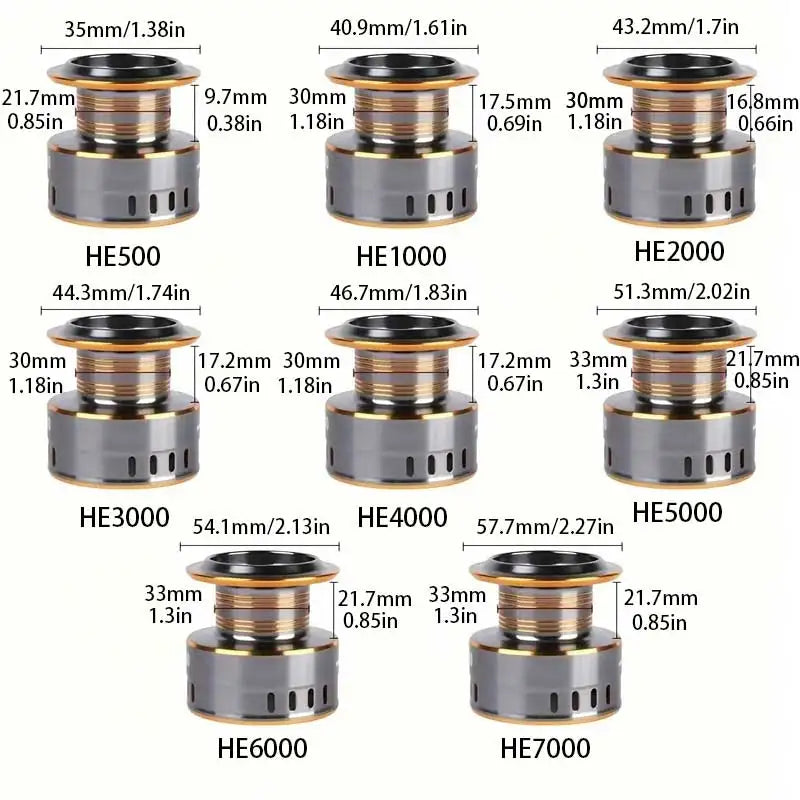 Two-Hand Rotating Fishing Reel HE1000-7000