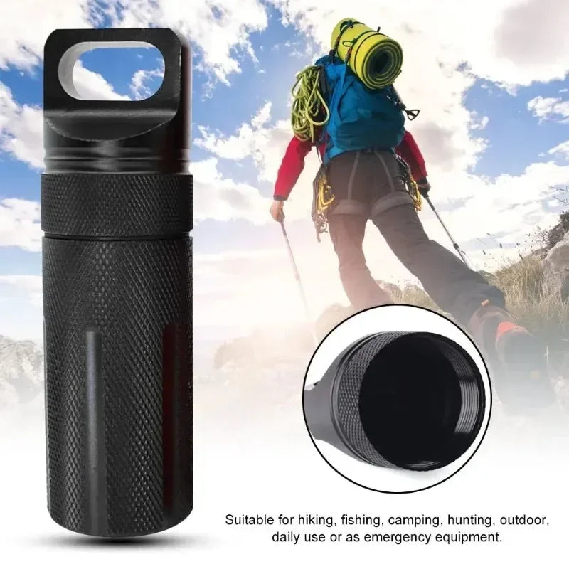 Aluminum EDC Waterproof Survival Capsule