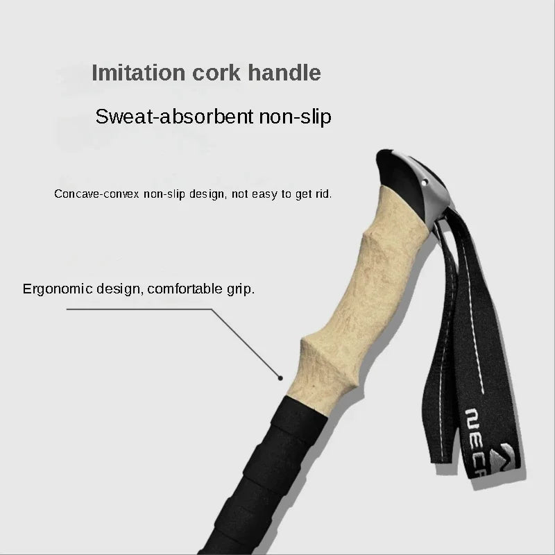 2PCS Trekking Poles – Ultralight Adjustable Hiking Sticks with Quick Lock