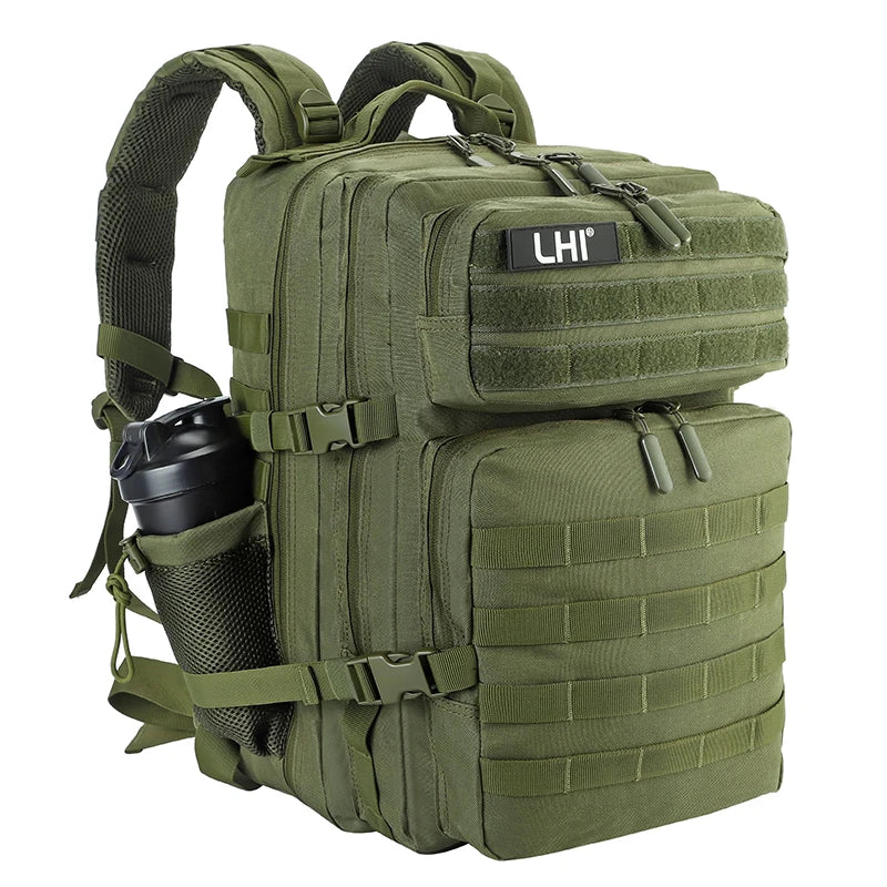 LHI 45L Hiking Backpack – Waterproof Tactical Camping & Trekking Rucksack