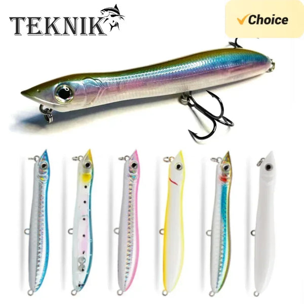 TEKNIK Patchinko Popper Fishing Lure – 100mm / 140mm Floating Wobbler