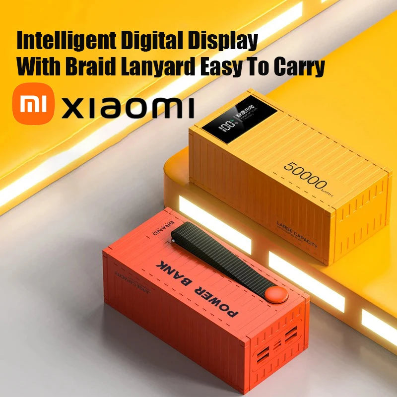 50000mAh Portable Power Bank – 120W Fast Charging, 6 Ports