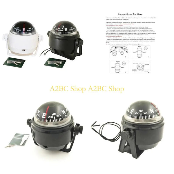 A2BC High-Precision Electronic Marine Compass – Sea & Automotive Navigation