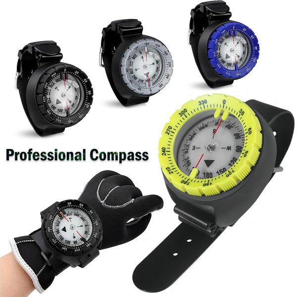 Digital Underwater Diving Compass – 50m Waterproof Scuba Navigator