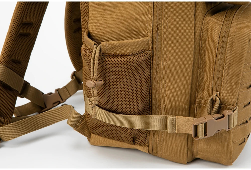 25L Tactical MOLLE Backpack with Bottle Holder