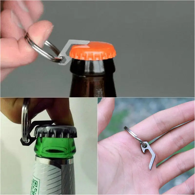 EDC Mini Bottle Opener Keyring – Lightweight Pocket Tool for Camping & Outdoor