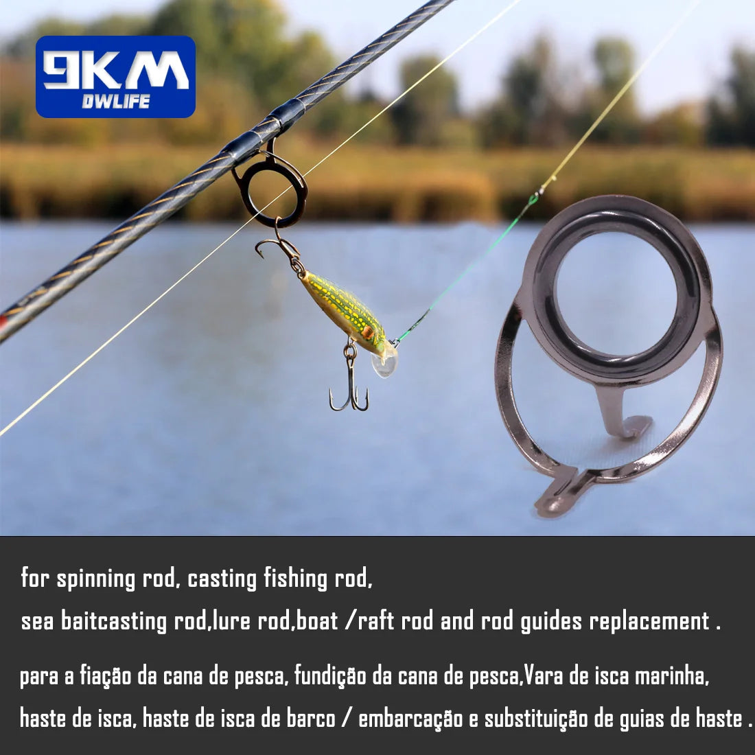 Fishing Rod Guide Repair Kit – 9~200Pcs Stainless Steel with Ceramic Rings