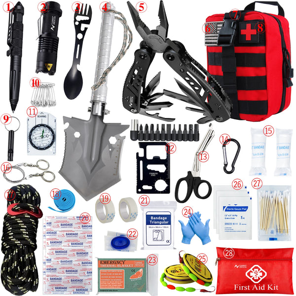 Car & Outdoor Survival First Aid Kit