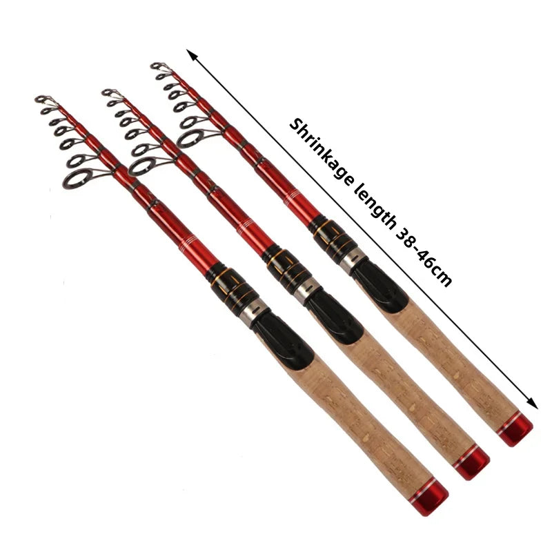 Carbon Fiber Telescopic Fishing Rod 1.6m–2.7m