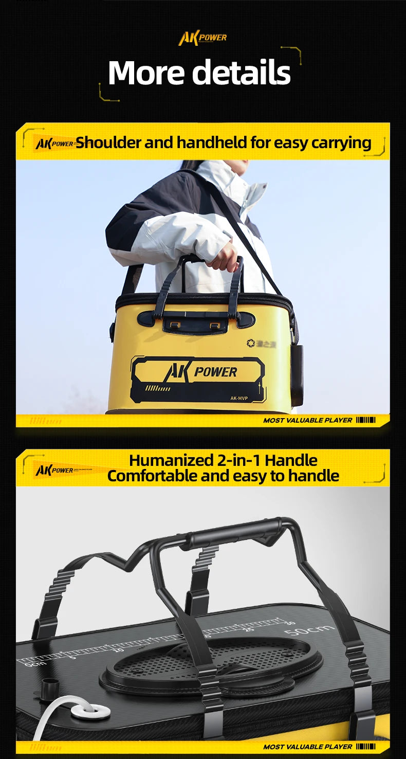 YUZHIYUAN Foldable Portable Fishing Bucket