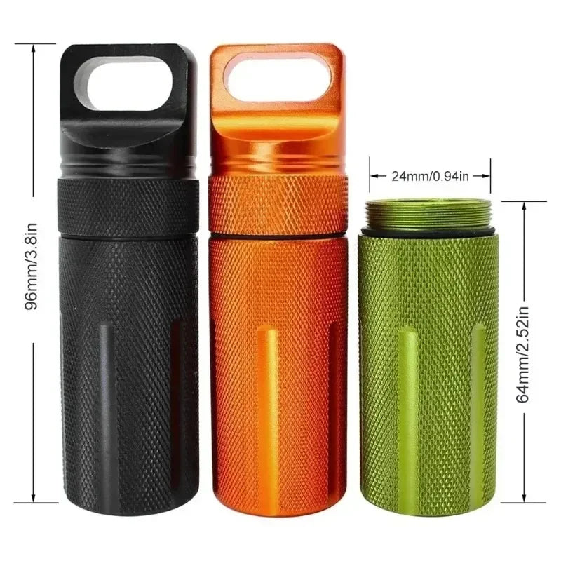 Aluminum EDC Waterproof Survival Capsule
