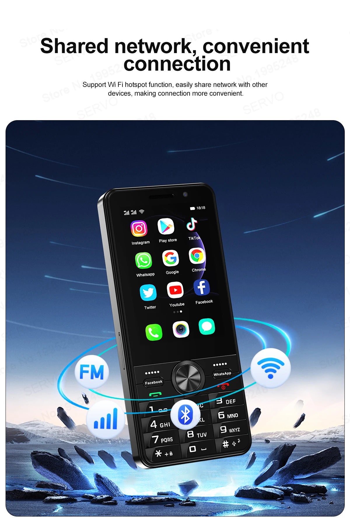 SERVO F24 PRO 4G Android Smartphone 3.5"
