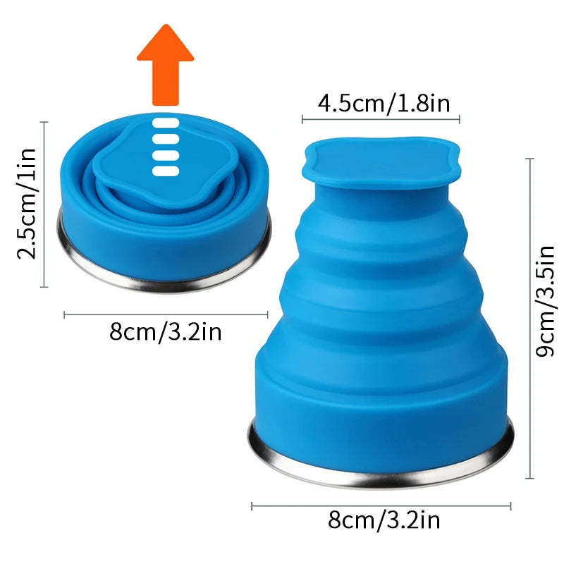 300ml Collapsible Silicone Camping Cup