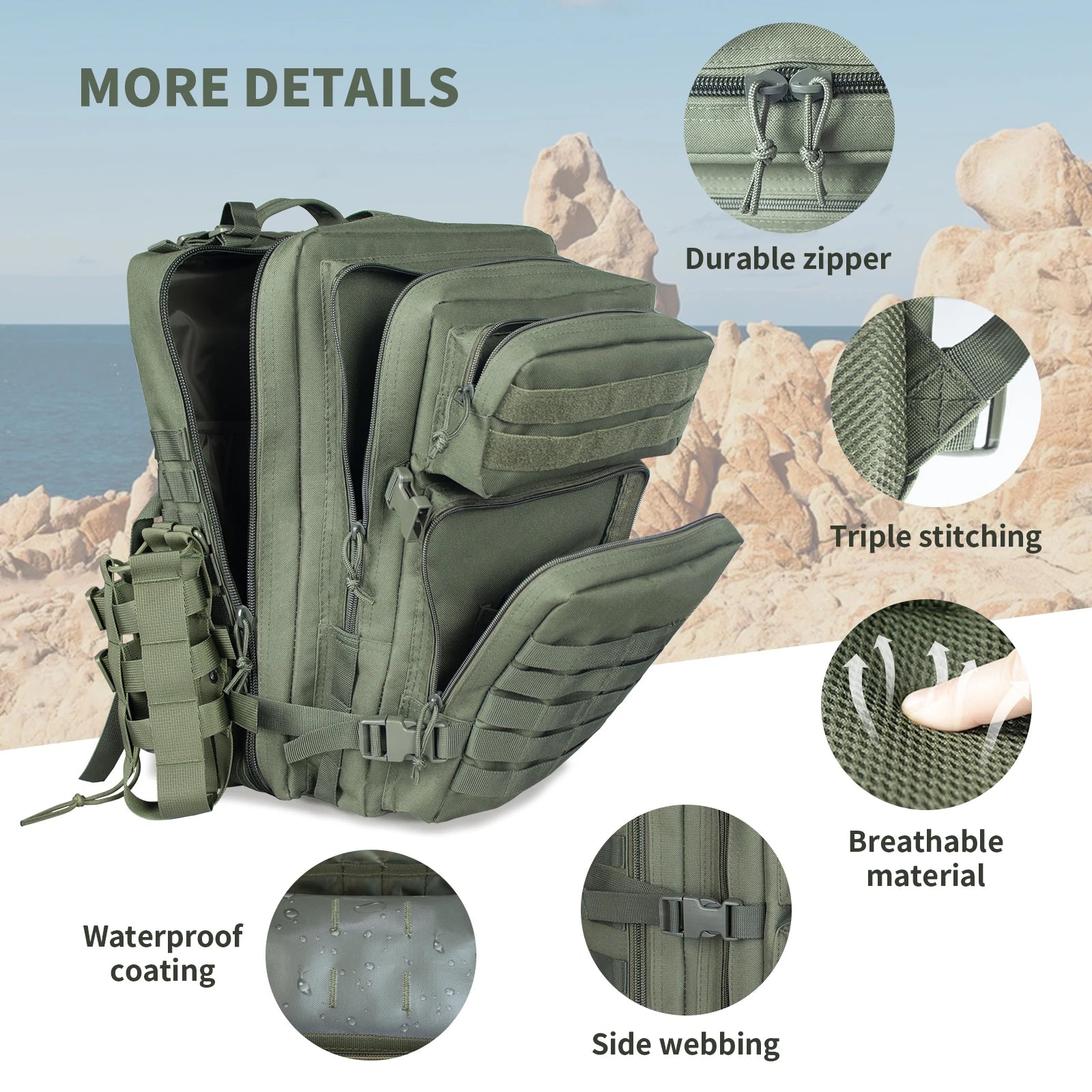 30L/45L Tactical Hiking Hunting Backpack