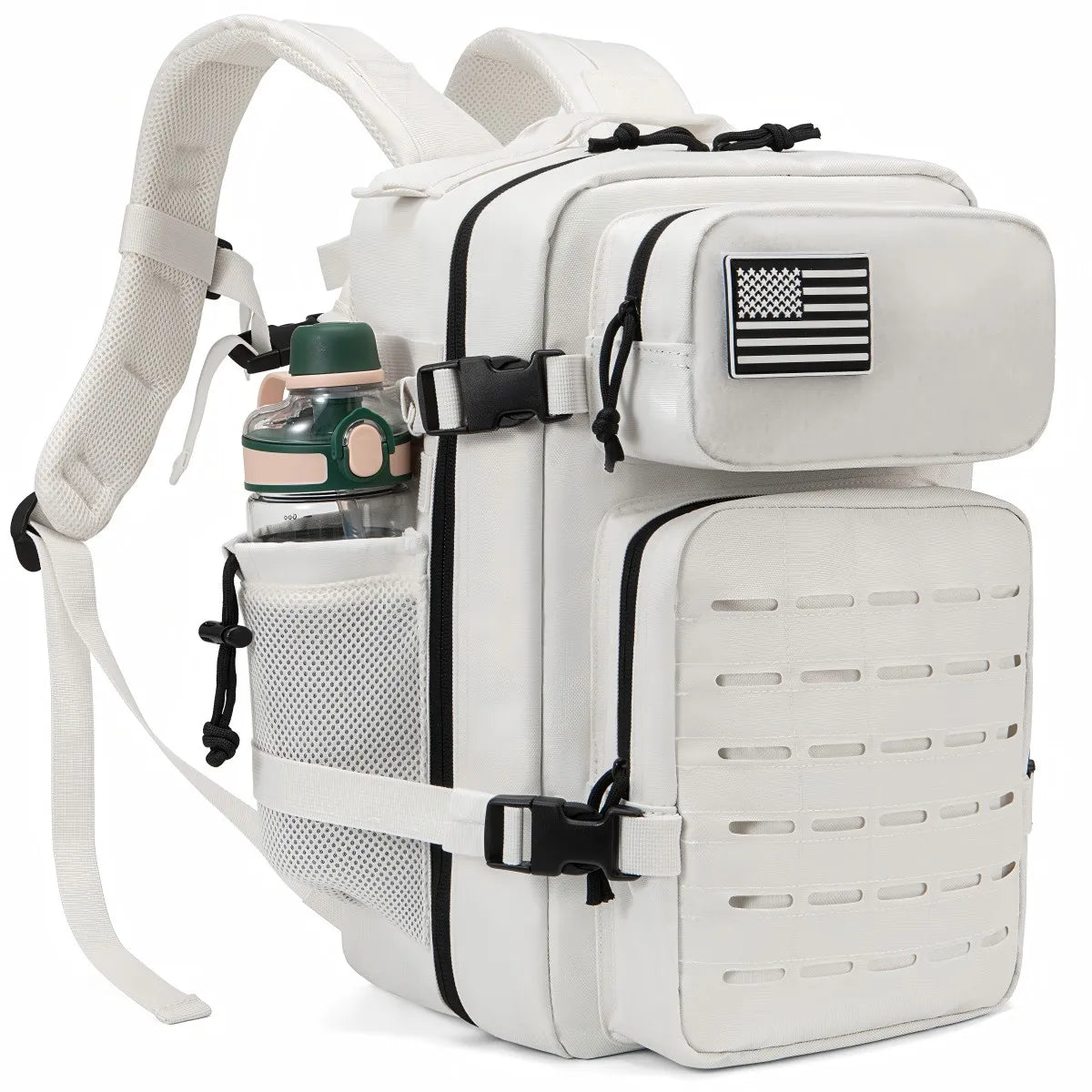 25L Tactical MOLLE Backpack with Bottle Holder