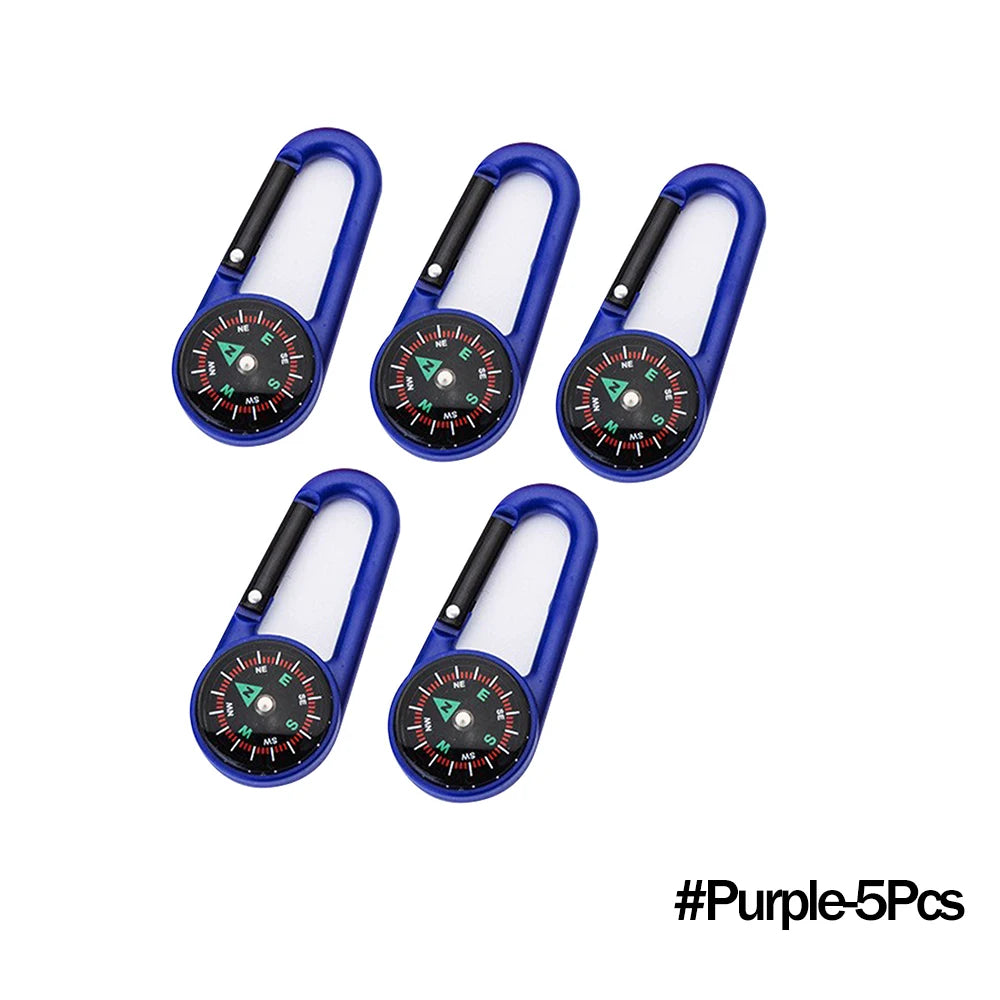 Mini Compass Carabiner Keychain