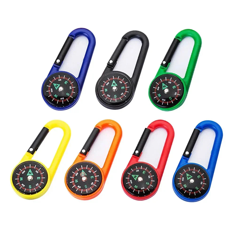 Mini Compass Carabiner Keychain