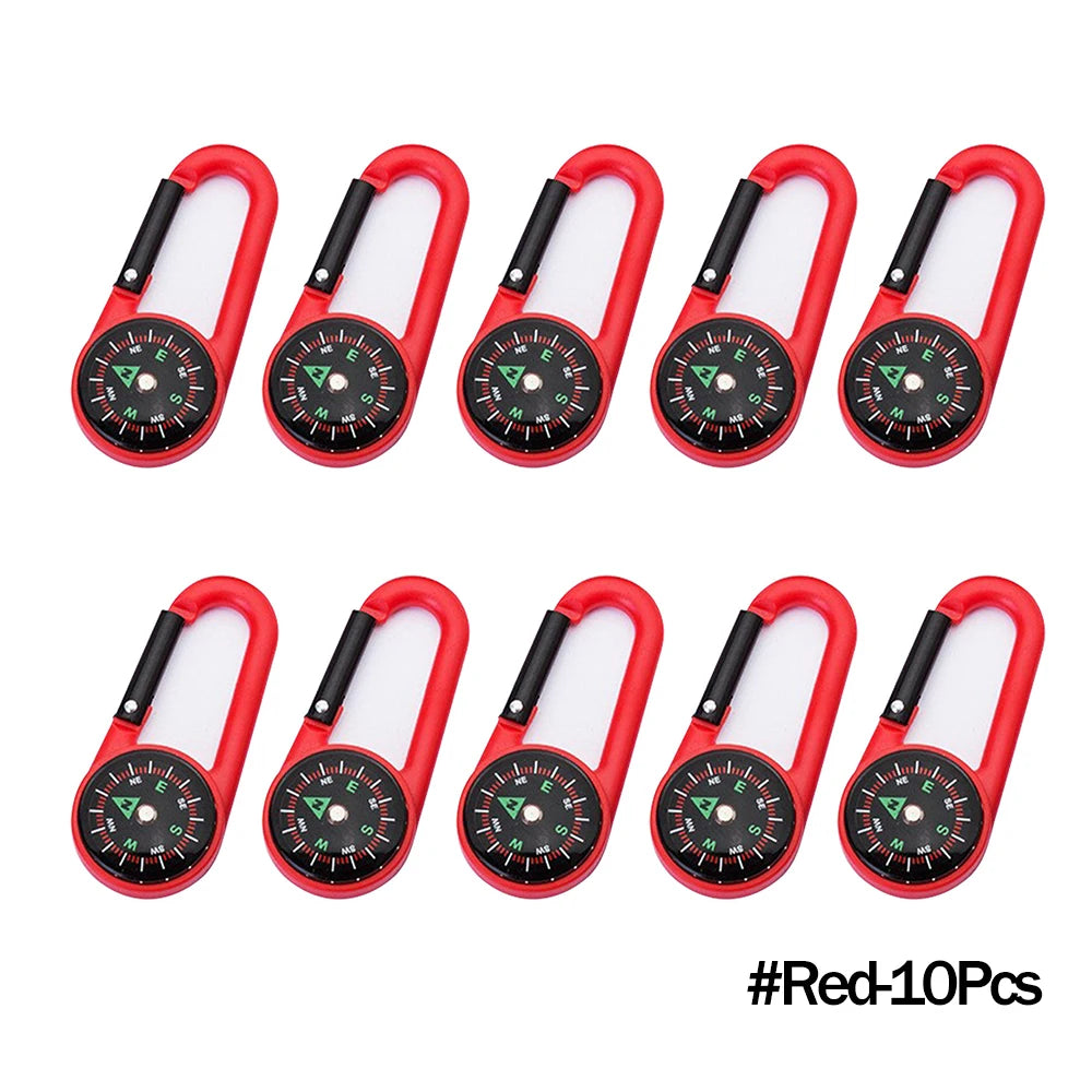 Mini Compass Carabiner Keychain