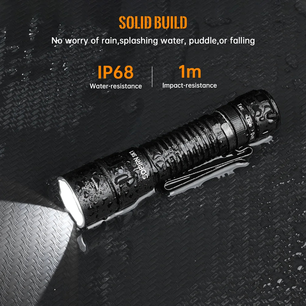 Sofirn SK1 SFT25R LED Tactical Flashlight 1300LM