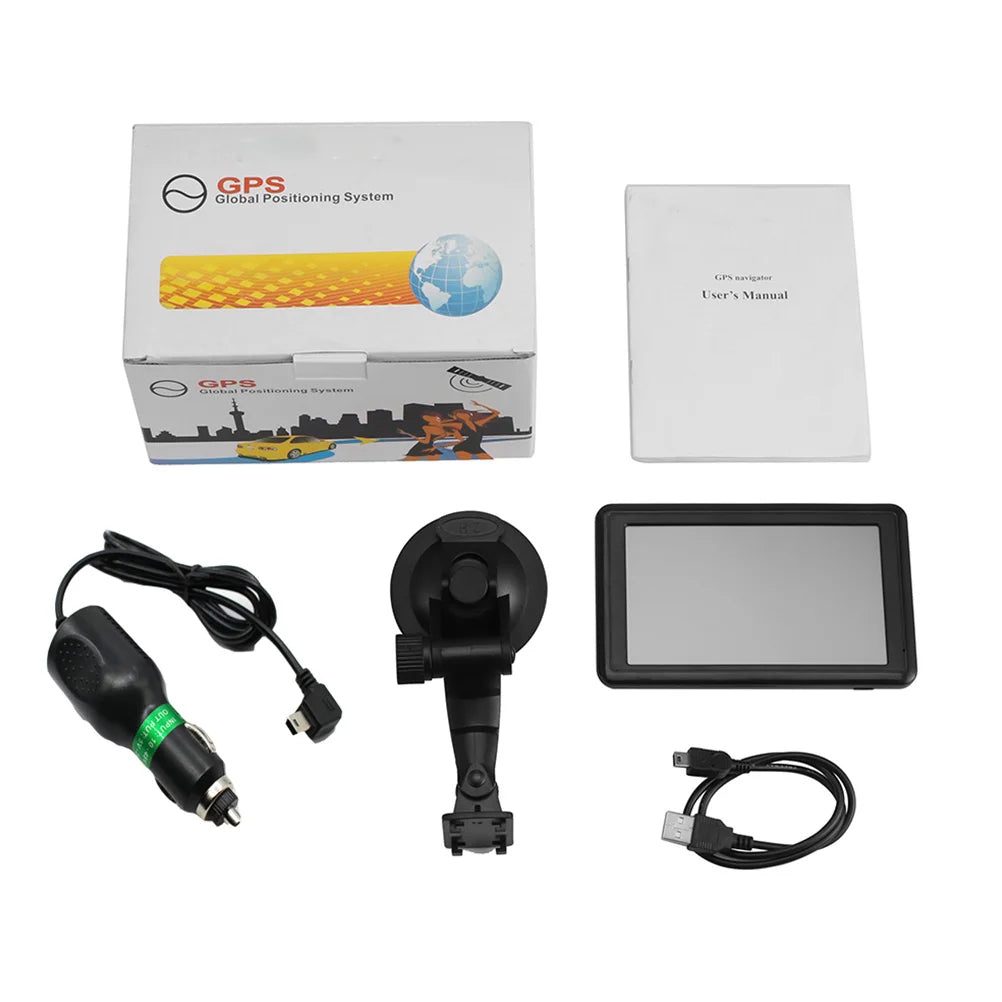5-Inch Portable GPS Navigator – 8GB Internal Storage, Supports Up to 32GB Card