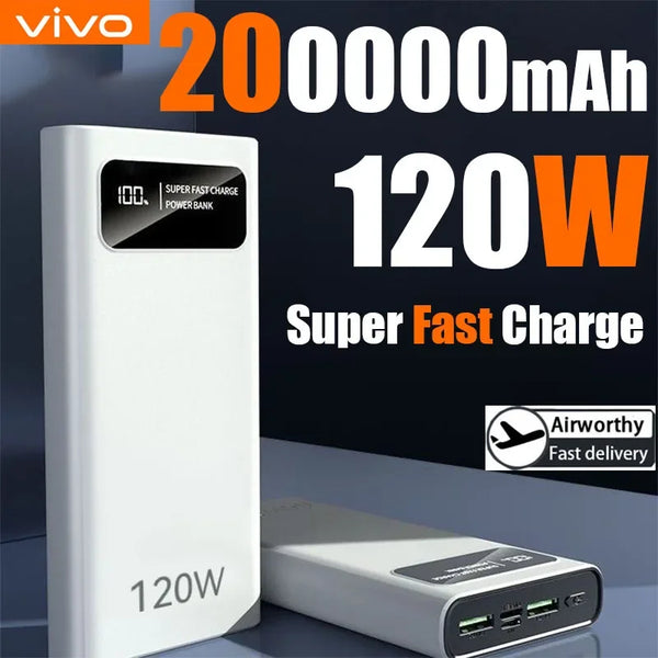 VIVO 200000mAh 120W Fast Charging Power Bank