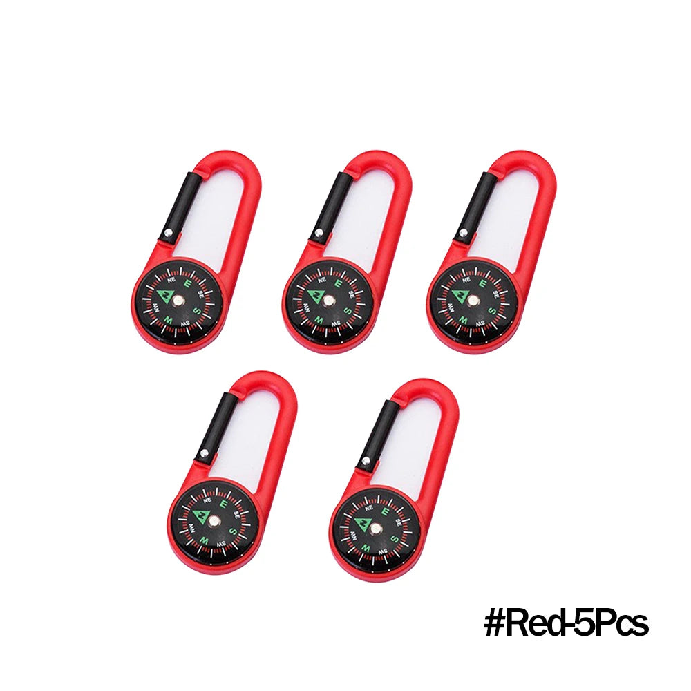 Mini Compass Carabiner Keychain