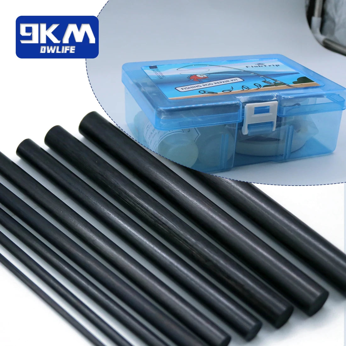 Fishing Rod Repair Kit with Epoxy & Carbon Fiber Sticks
