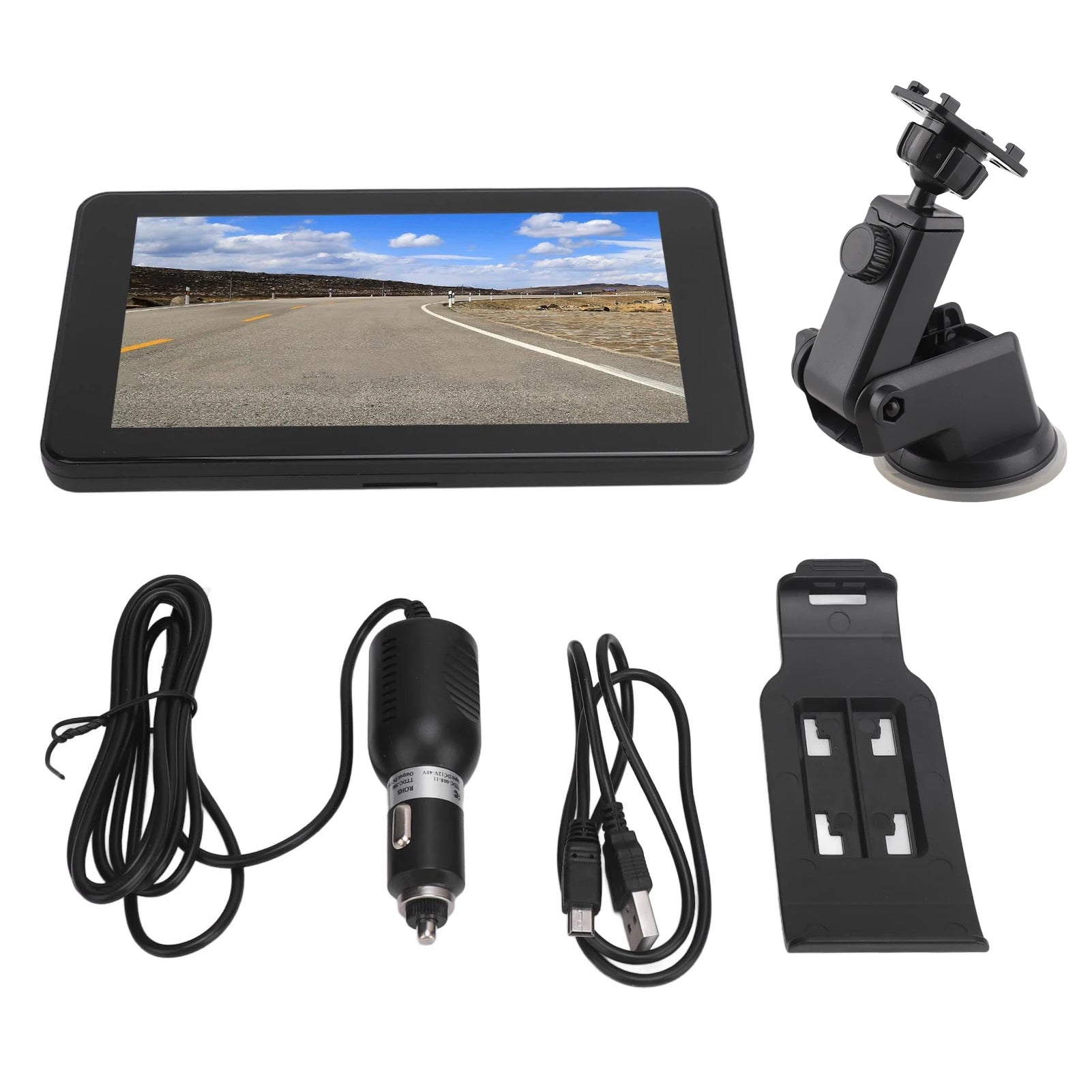 7-Inch GPS Navigator – Touchscreen, 256MB + 8GB, Voice Guidance for Car, Bus, Truck