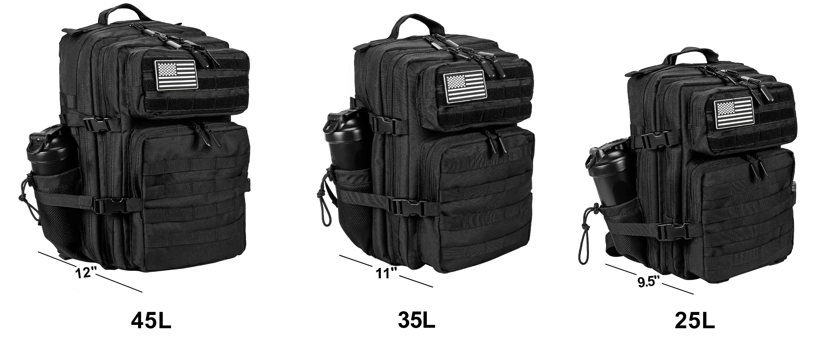 LHI 45L Hiking Backpack – Waterproof Tactical Camping & Trekking Rucksack