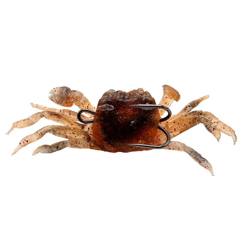 3D Soft Crab Fishing Bait 10cm 34g with Hook