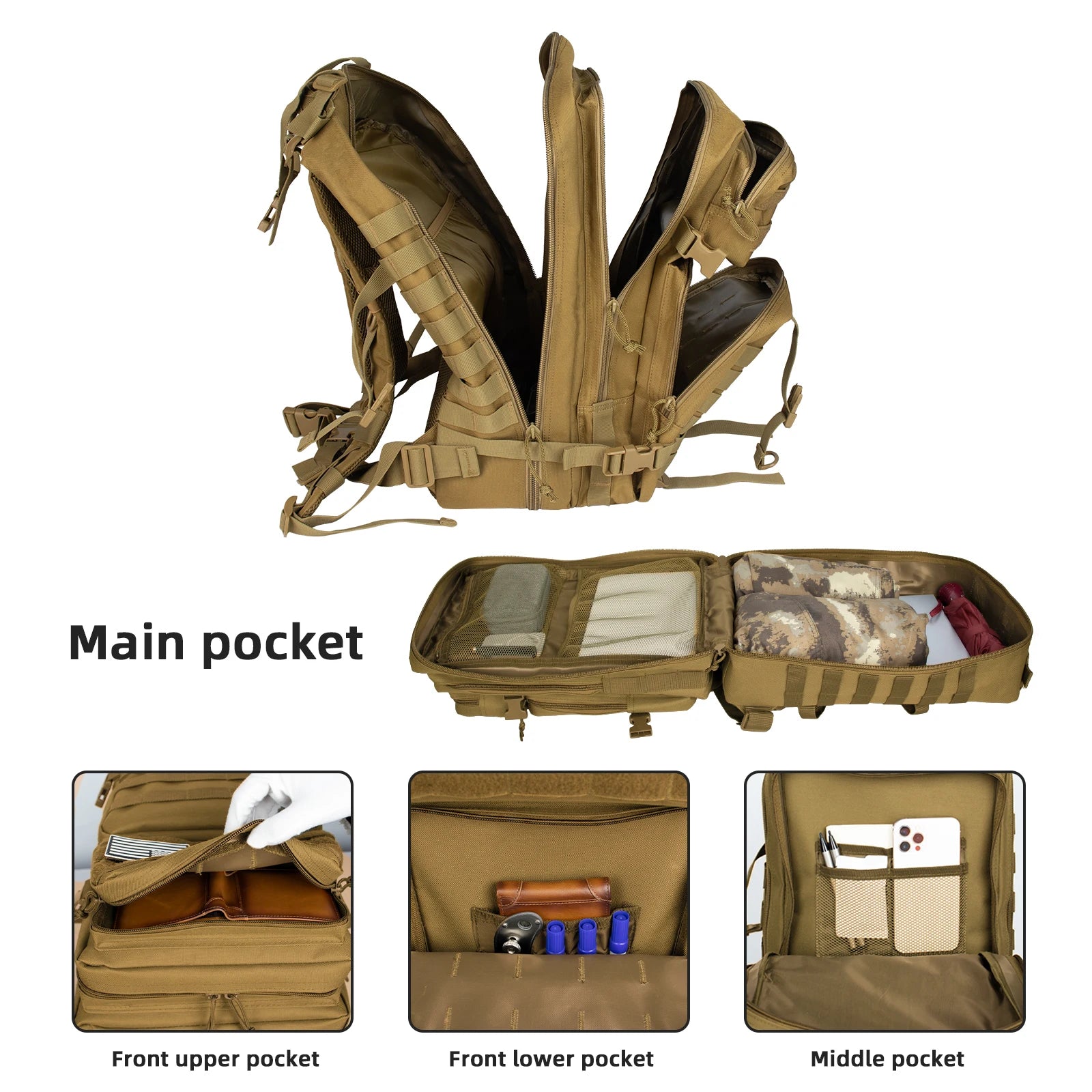 30L/45L Tactical Hiking Hunting Backpack