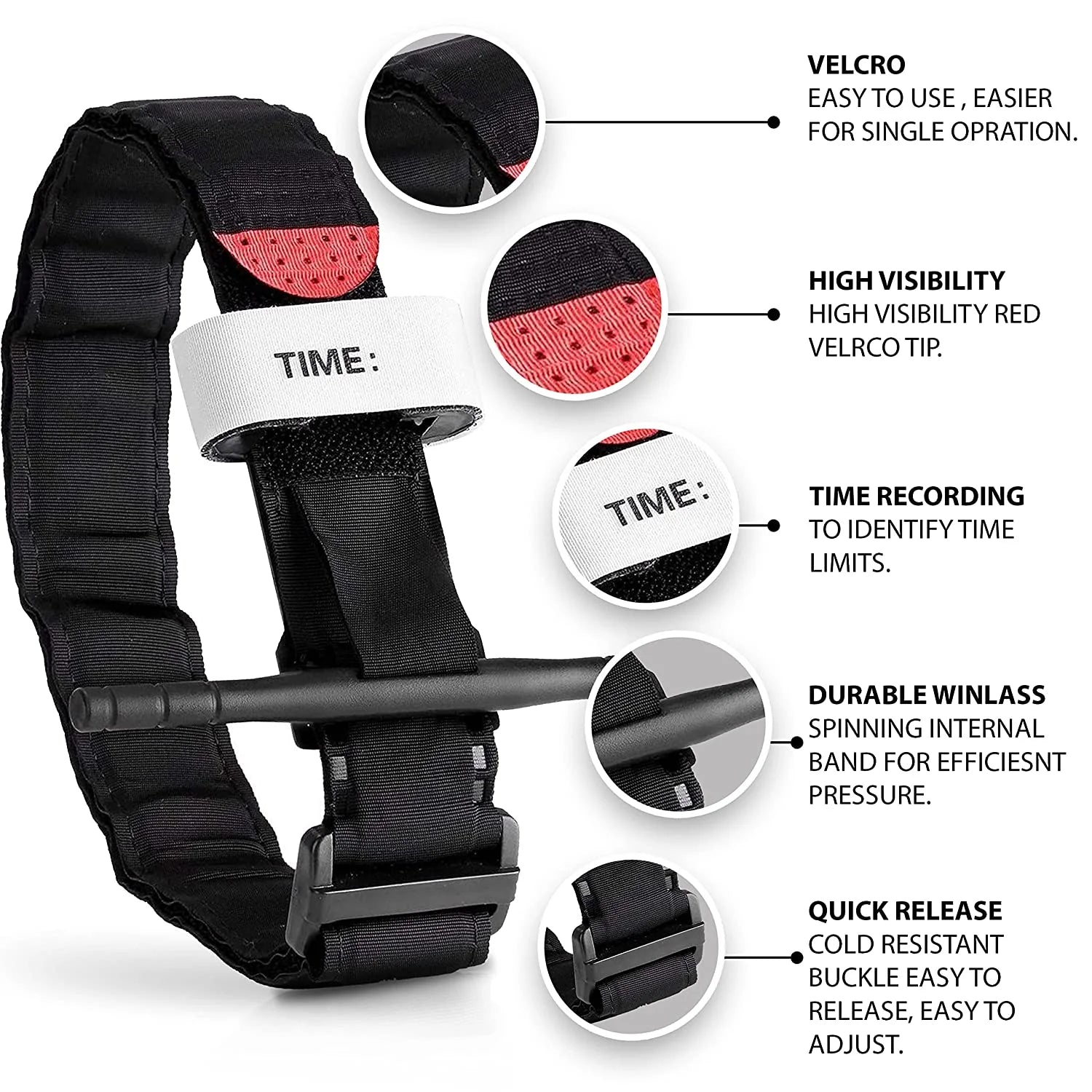 10pcs Military Tourniquet – Tactical Emergency Survival Belts