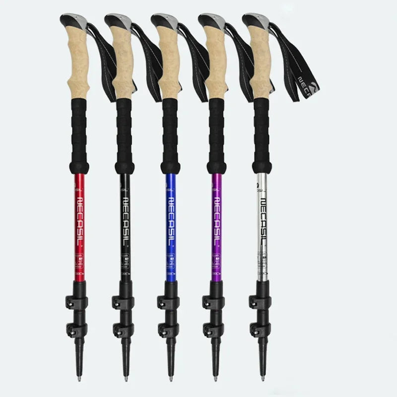 2PCS Trekking Poles – Ultralight Adjustable Hiking Sticks with Quick Lock