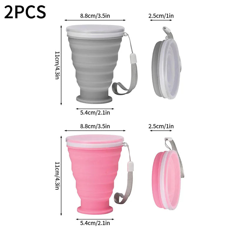 300ml Collapsible Silicone Camping Cup